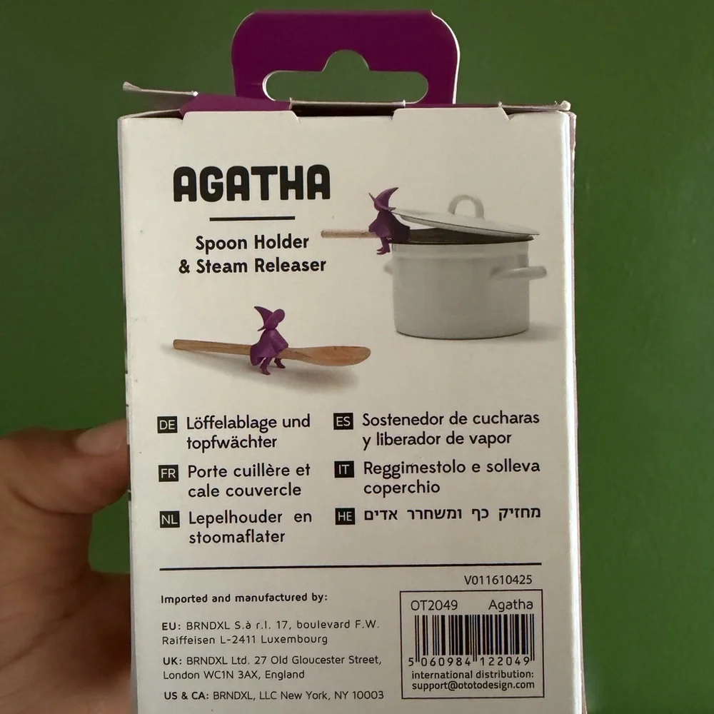 Agatha Purple Spoon Holder and Steam Releaser